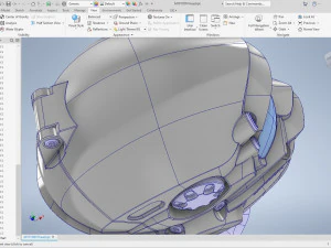 cad-friendly models kit helmet h1v1 and male head m1p1d0v1head 3D Model