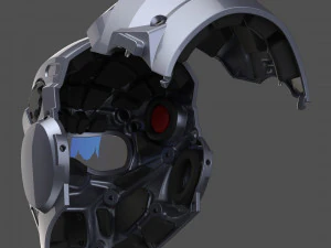 cad-friendly models kit helmet h1v1 and male head m1p1d0v1head 3D Model