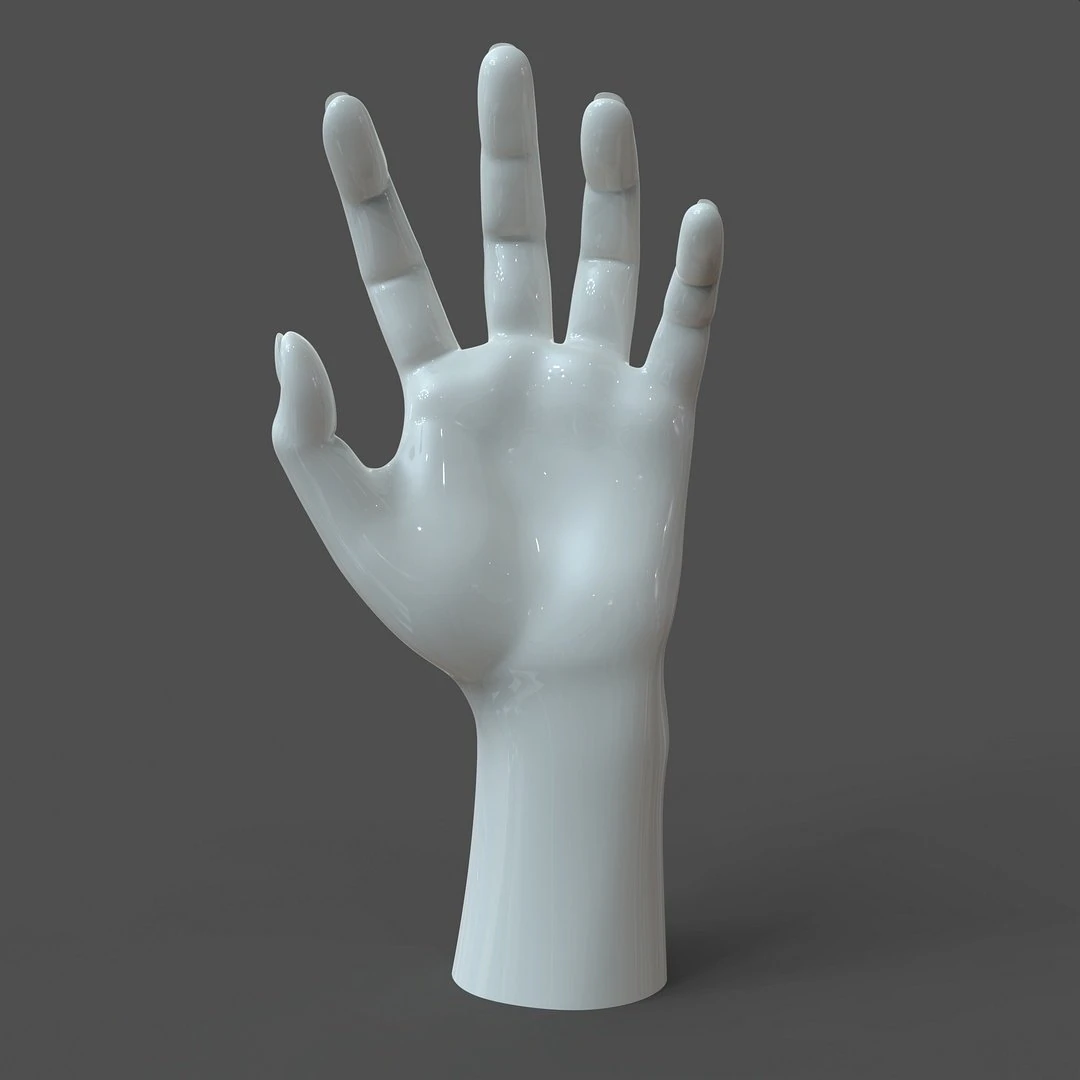 cad-friendly casual woman hand model f1p2d1v1hand 3D Model .c4d .max .obj .3ds .fbx .stl .blend 