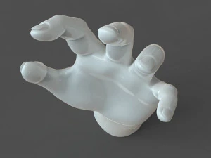cad-friendly casual woman hand model f1p2d1v1hand 3D Model