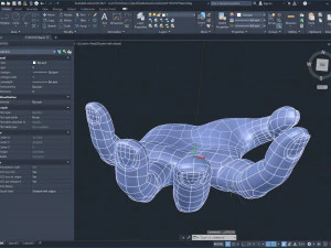 cad-friendly casual woman hand model f1p2d1v1hand 3D Model