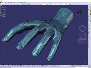 cad-friendly casual woman hand model f1p2d1v1hand Modelo 3D