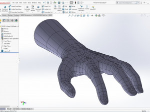 cad-friendly casual woman hand model f1p2d1v1hand Modelo 3D