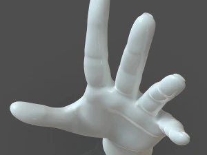 modelo de m&atilde;o feminina casual compat&iacute;vel com cad f1p3d1v1hand Modelo 3D