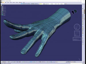 cad compatible casual woman hand model f1p3d1v1hand 3D Model