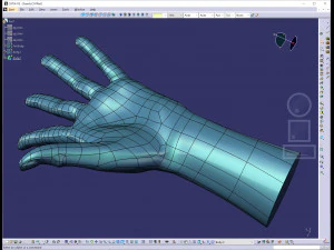 cad compatible casual woman hand model f1p3d1v1hand 3D Model