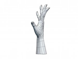 cad compatible casual woman hand model f1p3d1v1hand 3D Model