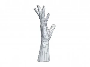 cad compatible casual woman hand model f1p3d1v1hand 3D Model