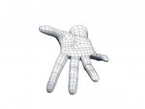cad compatible casual woman hand model f1p3d1v1hand 3D Model