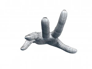 cad compatible casual woman hand model f1p3d1v1hand 3D Model