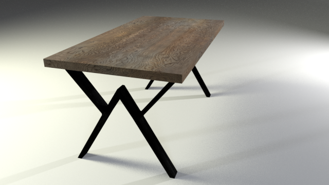 low poly loft table 3D Model .c4d .max .obj .3ds .fbx .stl .blend 