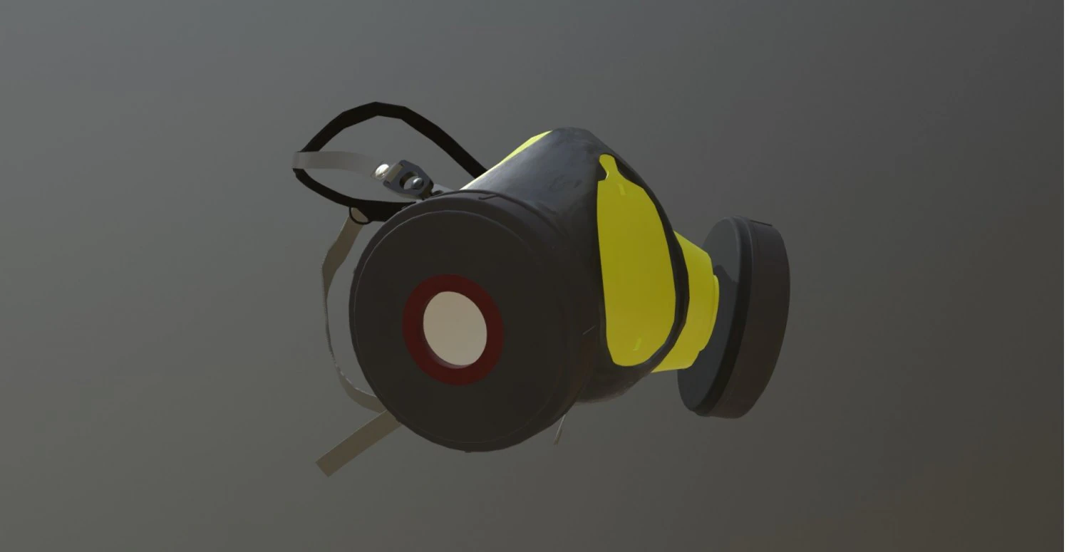 respirator 3D Model .c4d .max .obj .3ds .fbx .stl .blend 