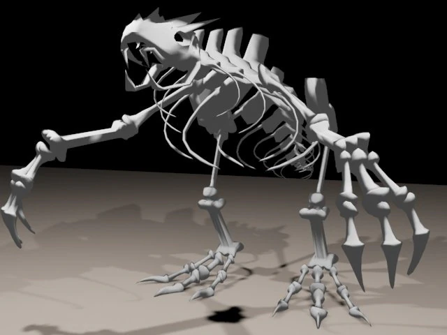 bone monster 3D Model .c4d .max .obj .3ds .fbx .stl .blend 