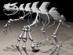bone monster 3D मॉडल