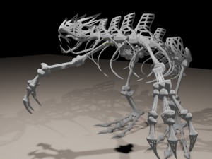 bone monster 3D मॉडल