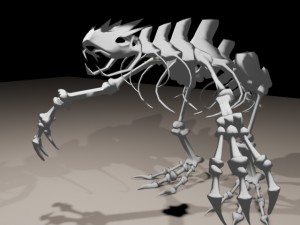 bone monster 3D मॉडल