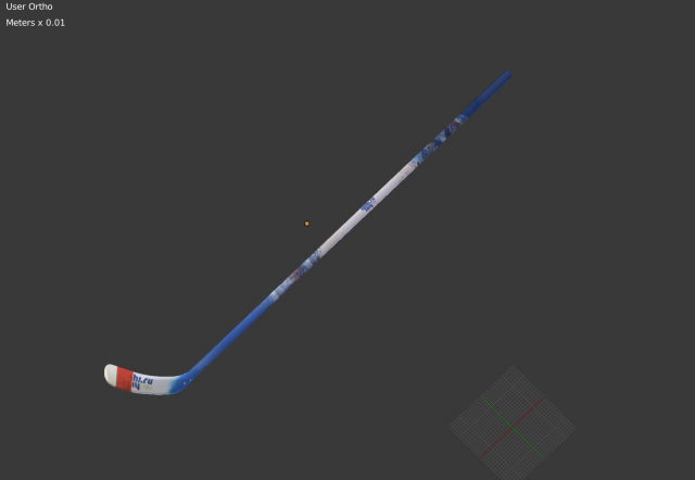 hockey stick 3D-Modell .c4d .max .obj .3ds .fbx .stl .blend 