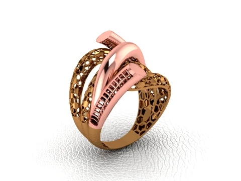 8 adet direk retim Ring 3D Baskı Modeli