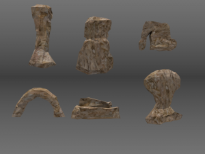 game ready low poly models 3D 모델