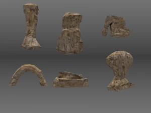 game ready low poly models 3D Model