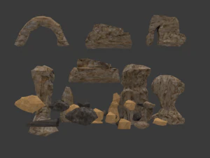 game ready low poly models 3D Model