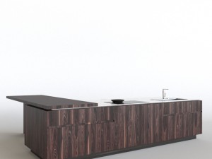 cesar elle kitchen island 3D 모델
