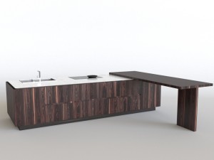 cesar elle kitchen island 3D 모델