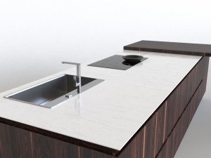 cesar elle kitchen island 3D 모델