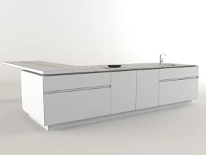 cesar elle kitchen island 3D Model