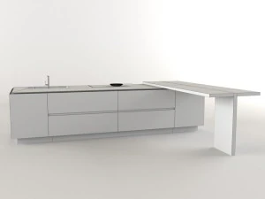 cesar elle kitchen island 3D Model