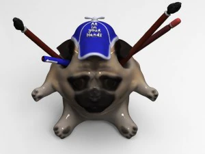 मॉप्सेंसिल केस 3D प्रिंट मॉडल