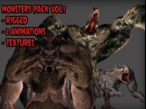 monster pack vol1 3D मॉडल