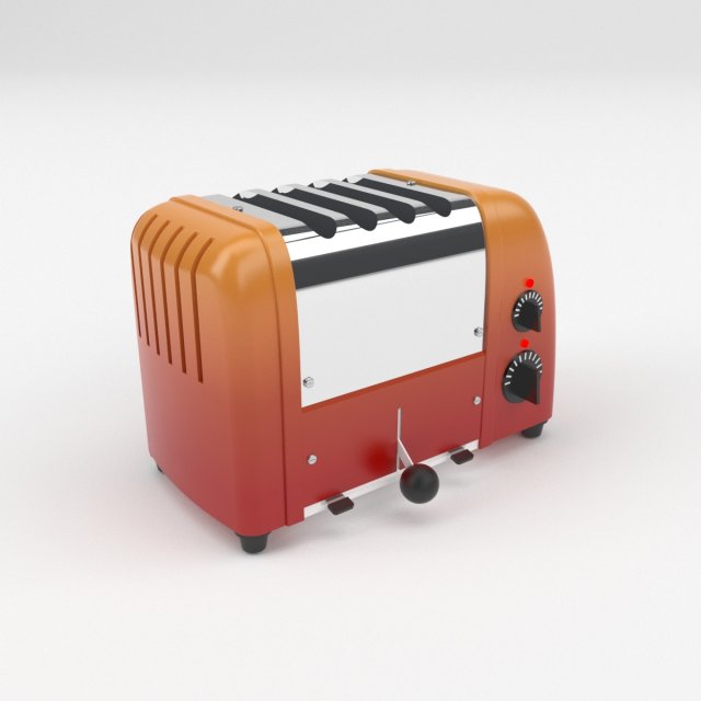 classic toaster 3D Model .c4d .max .obj .3ds .fbx .stl .blend