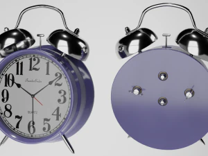 Alarm Clock Retro Style 3D Model