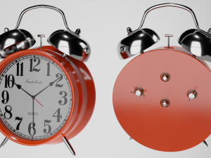 Alarm Clock Retro Style Modèle 3D