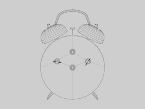 Alarm Clock Retro Style 3D Model