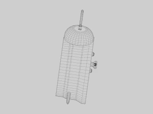 Alarm Clock Retro Style 3D Model