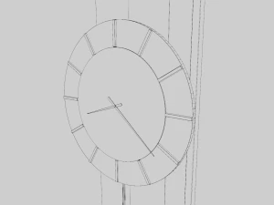 Modern Floor Clock 3D Model