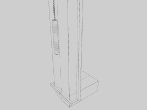 Modern Floor Clock 3D Модель