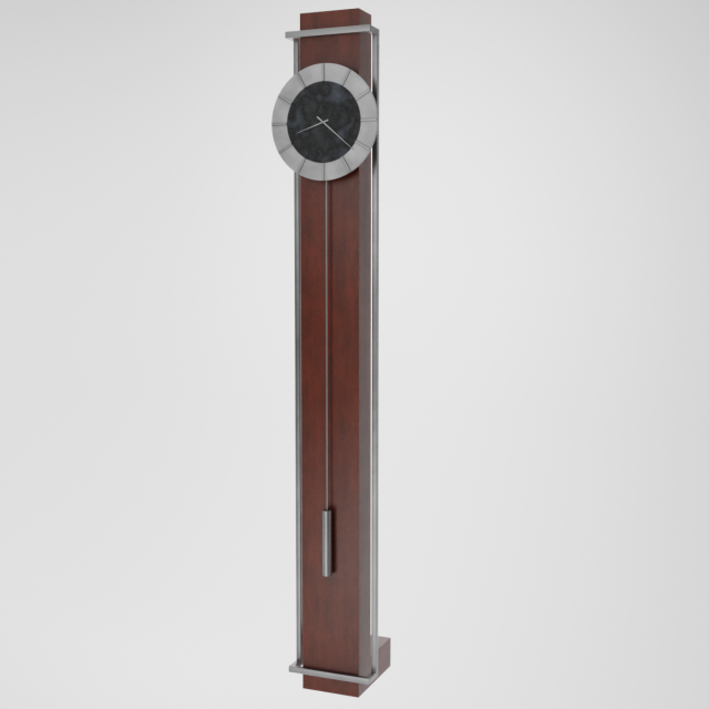 Modern Floor Clock 3D Модель .c4d .max .obj .3ds .fbx .stl .blend 