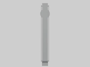 Modern Floor Clock 3D Model