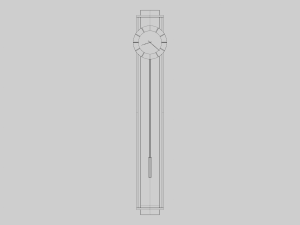 Modern Floor Clock 3D Модель