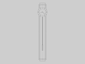 Modern Floor Clock 3D Model