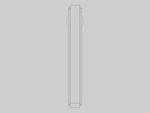 Modern Floor Clock 3D Model