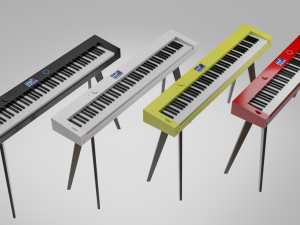Electric Piano Retro Style Modèle 3D