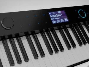 Electric Piano Retro Style 3D Model