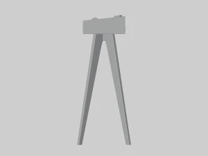 Electric Piano Retro Style 3D Model