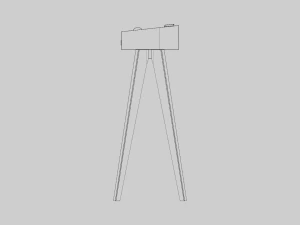Electric Piano Retro Style 3D Model
