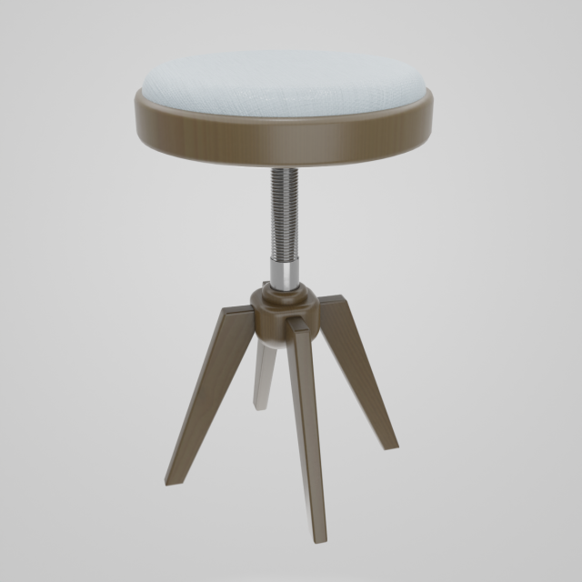 Piano Stool Modelo 3D .c4d .max .obj .3ds .fbx .stl .blend 
