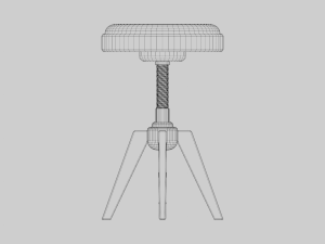 Piano Stool Modelo 3D